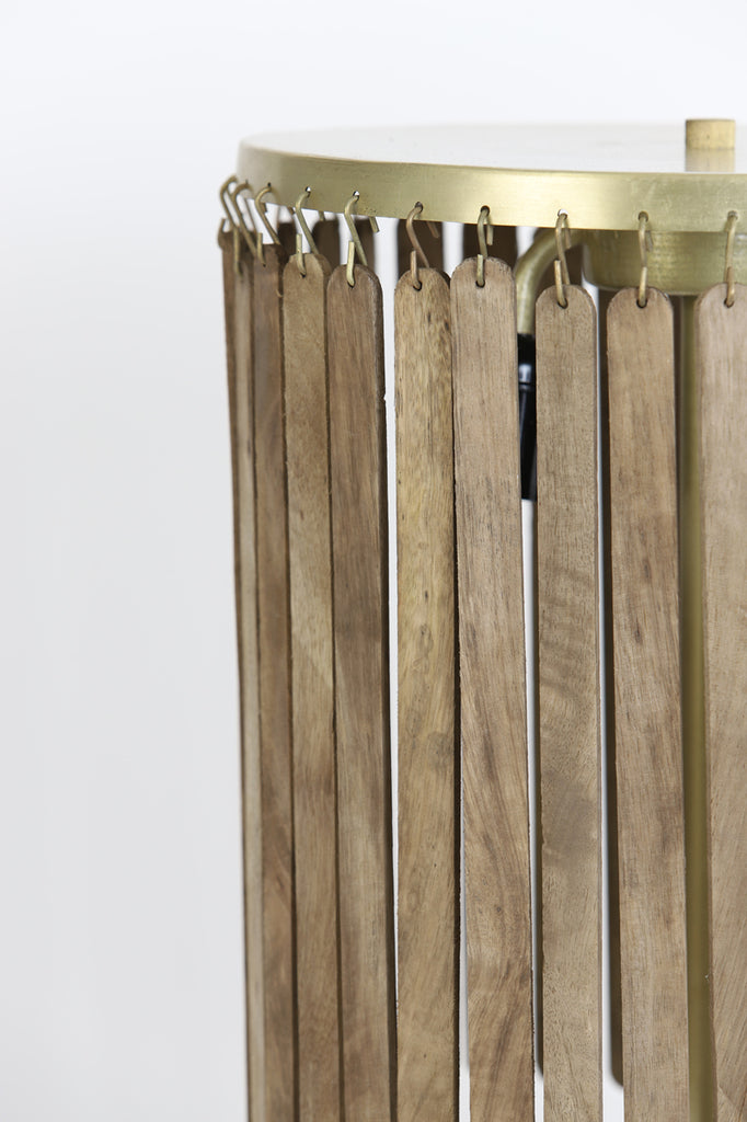 Table lamp 30x78 cm GULARO wood dark brown
