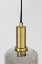 Afbeelding in Gallery-weergave laden, Hanging lamp 5L 66x80 cm LEKAR antique bronze+smoked glass
