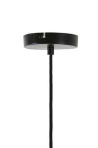 Hanging lamp 20x21,5 cm RAKEL antique bronze+smoked