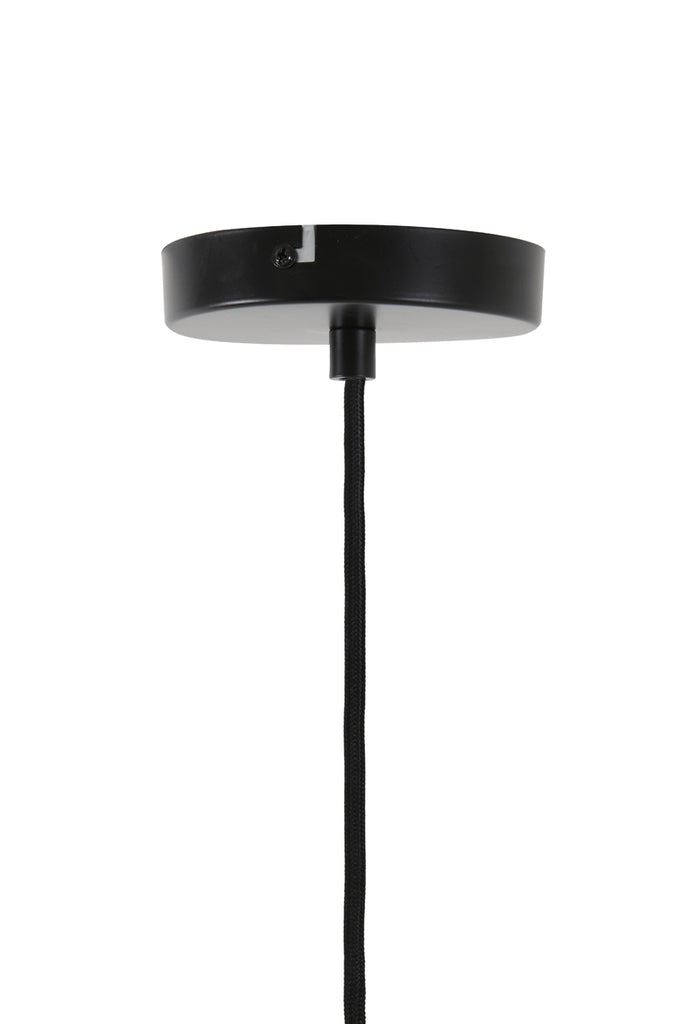 Hanging lamp 20x21,5 cm RAKEL antique bronze+smoked