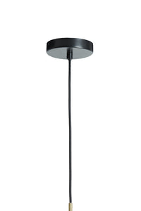 Hanging lamp 29,5x21 cm SOLNA antique bronze+smoked glass
