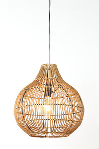 Hanging lamp 40x41,5 cm PACINO rattan dark brown