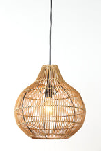 Afbeelding in Gallery-weergave laden, Hanging lamp 40x41,5 cm PACINO rattan dark brown
