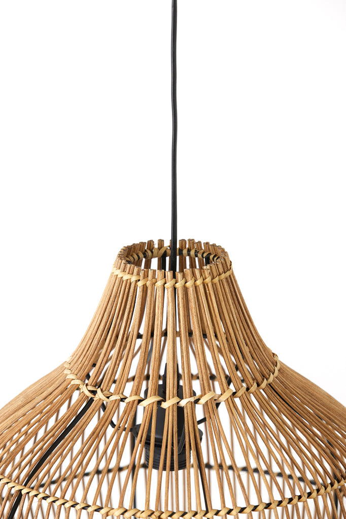Hanging lamp 40x41,5 cm PACINO rattan dark brown