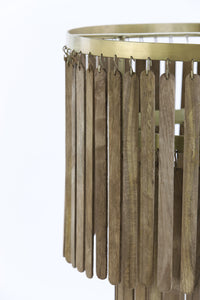 Hanging lamp 45x43 cm GULARO wood brown+bronze