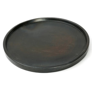 The Terracotta Burned Plate - Black - L