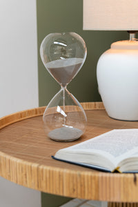 Hourglass Deco Glass/Sand Grey Medium