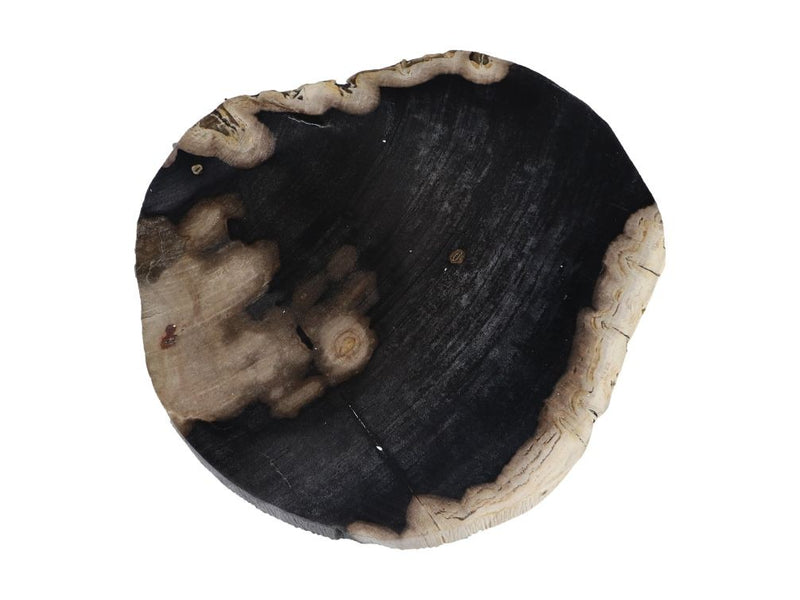 HSM Collection-Bijzettafel Petrified -ø40/43x30-Assorti/Zwart-Steen/Metaal