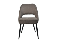 HSM Collection -Eetkamerstoel Jenna - Set van 2 - 62x54x87 - bruin/zwart - Katoe