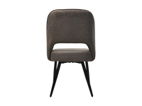 HSM Collection -Eetkamerstoel Jenna - Set van 2 - 62x54x87 - bruin/zwart - Katoe