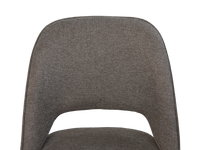 HSM Collection -Eetkamerstoel Jenna - Set van 2 - 62x54x87 - bruin/zwart - Katoe