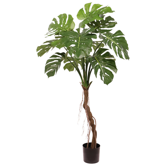 HSM Collection-Kunstboom Greens Monstera-75x100x130-Groen-Kunstzijde