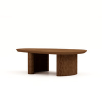 HSM Collection-Organische Salontafel Tide -130x80x40-Bruin-Acacia