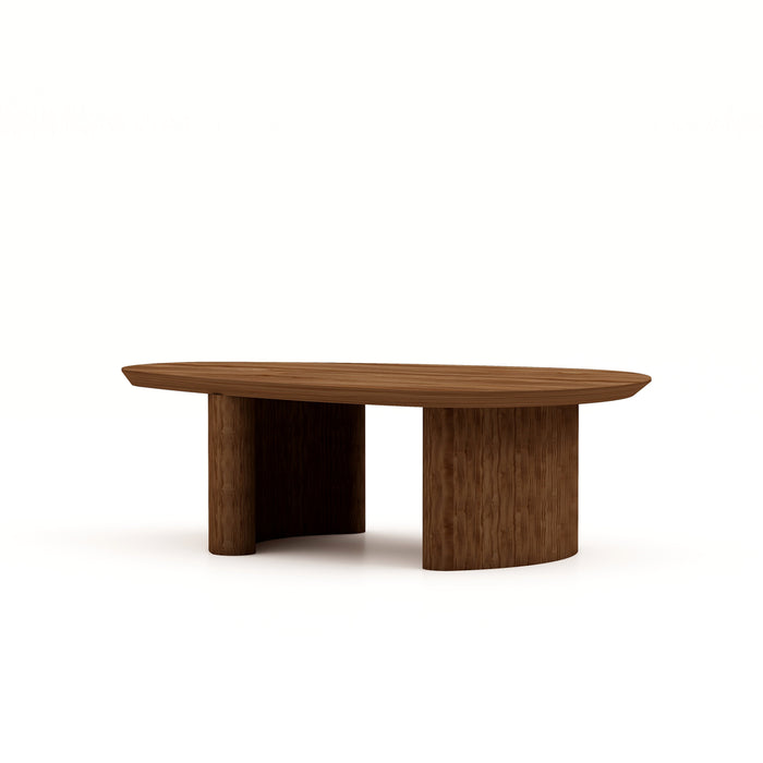 HSM Collection-Organische Salontafel Tide -130x80x40-Bruin-Acacia