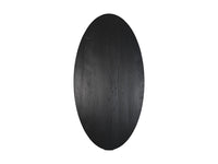 HSM Collection-Ovaal Tafelblad-220x110x4,5-Zwart-Mango