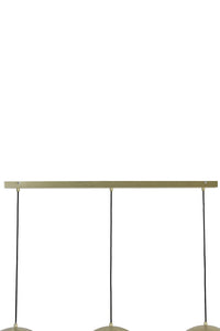 Hanging lamp 3L 120x33x25 cm JAICEY matt gold