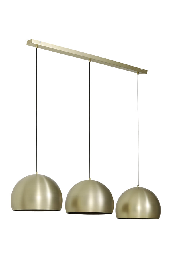 Hanging lamp 3L 120x33x25 cm JAICEY matt gold