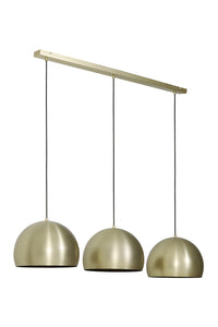 Hanging lamp 3L 120x33x25 cm JAICEY matt gold