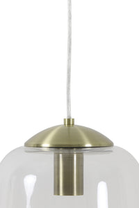 Hanging lamp 24x31 cm JOLENE clear glass