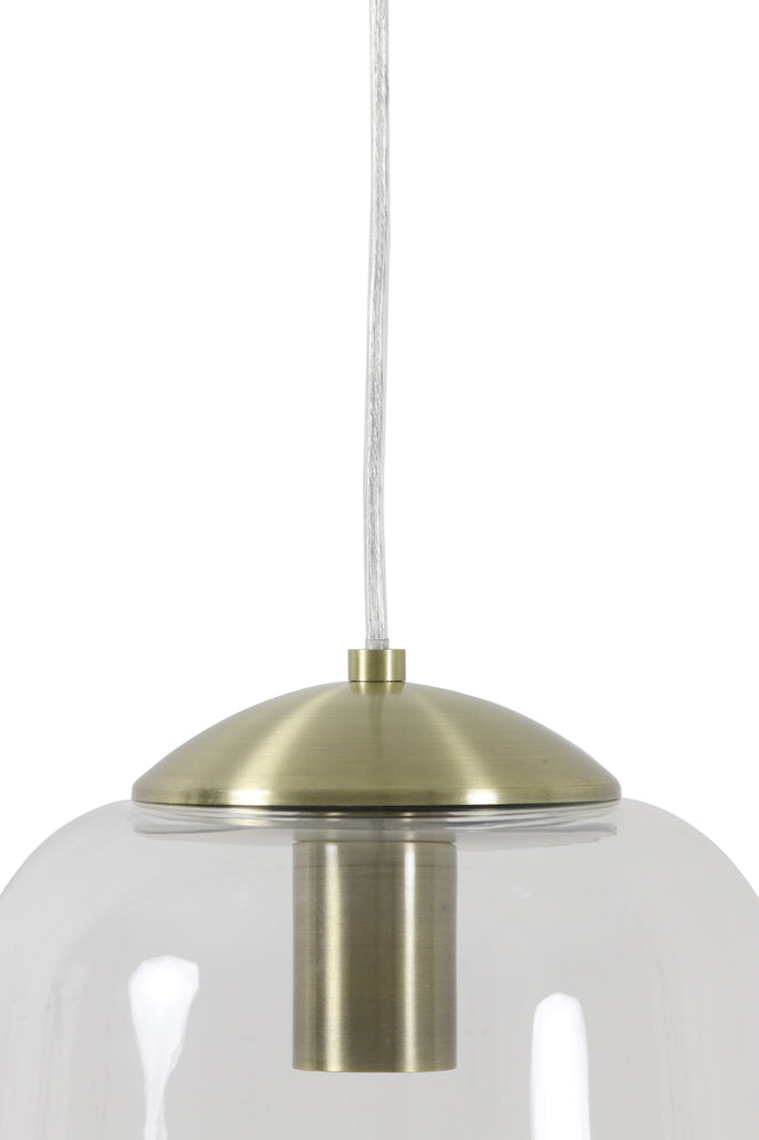 Hanging lamp 24x31 cm JOLENE clear glass