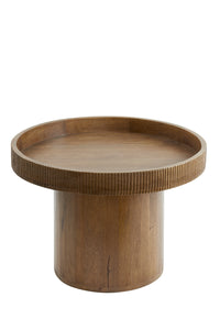 Side table 60x44 cm KALOMO wood dark brown