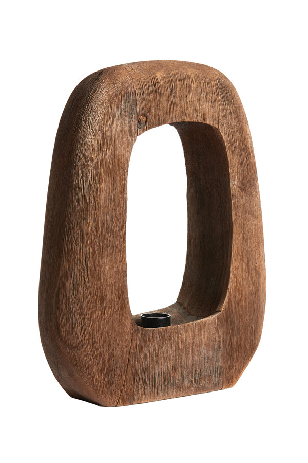 Table lamp 33x10x40 cm KELAFO wood chocolate brown