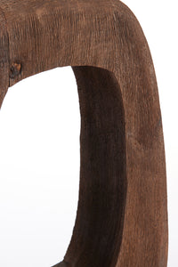 Table lamp 33x10x40 cm KELAFO wood chocolate brown