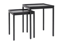 Afbeelding in Gallery-weergave laden, Side table S/2 42x42x50+51x51x60 cm KENDRA matt black
