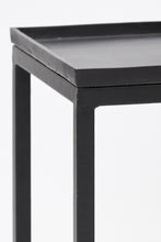 Afbeelding in Gallery-weergave laden, Side table S/2 42x42x50+51x51x60 cm KENDRA matt black
