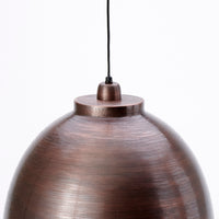 Hanging lamp 45x32 cm KYLIE raw antique copper