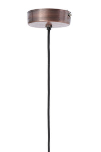 Hanging lamp 45x32 cm KYLIE raw antique copper