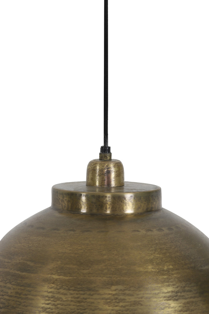 Hanging lamp 45x32 cm KYLIE raw old bronze