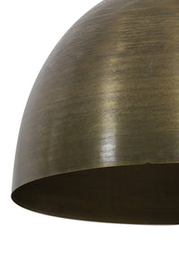 Hanging lamp 45x32 cm KYLIE raw old bronze