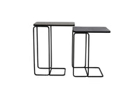 Side table S/2 40x40x51+46x31x57 cm LAJA ant copper+bronze