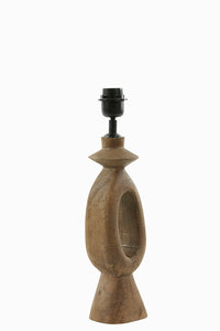 Lamp base 11x9x45 cm DJANGO wood matt brown