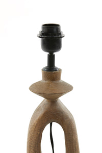 Lamp base 11x9x45 cm DJANGO wood matt brown