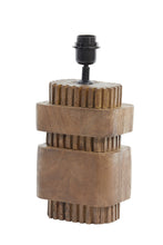 Afbeelding in Gallery-weergave laden, Lamp base 17x13x37 cm SAKURA wood matt brown

