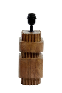 Lamp base 17x13x37 cm SAKURA wood matt brown