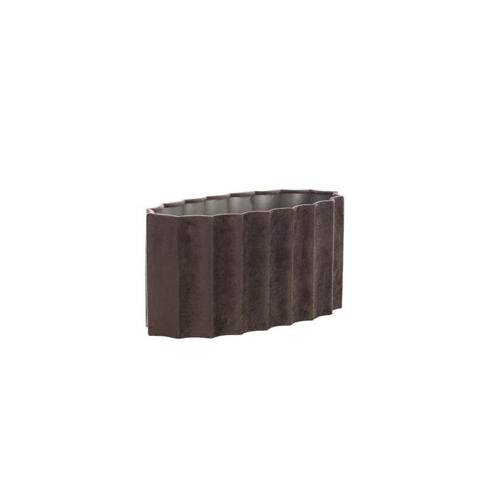 Lampenkap ovaal Disli - Donkerbruin - 38x17.5x19cm