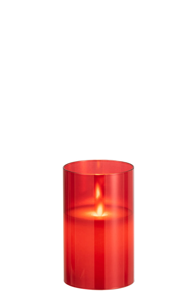 Ledlamp Shining Glass Red Small