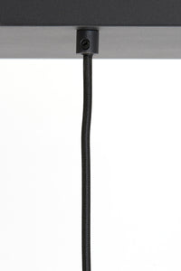 Hanging lamp 3L 100x22x32 cm LEKAR black+smoked glass