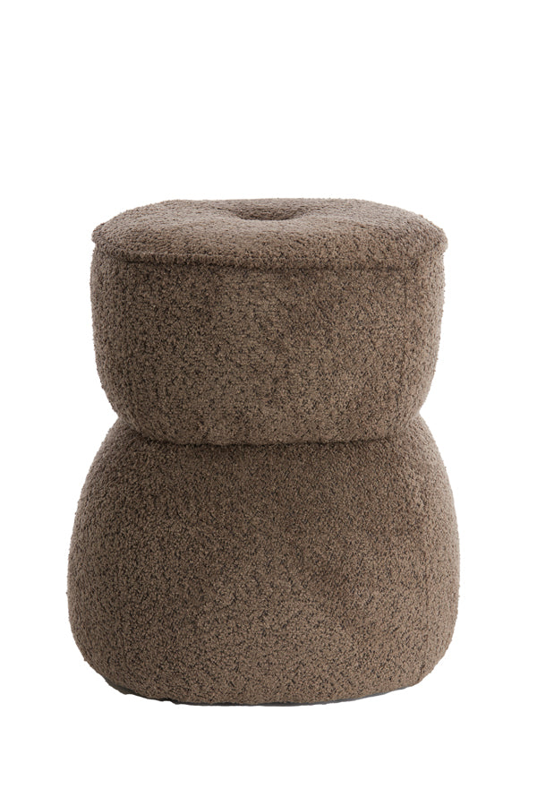 Pouf 40x46 cm LEYLA brown