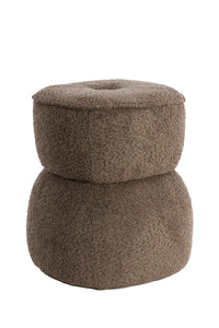 Pouf 40x46 cm LEYLA brown