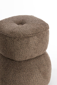 Pouf 40x46 cm LEYLA brown