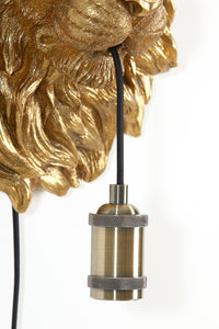 Wall lamp 33,5x19x40,5 cm LION antique bronze