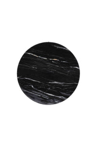 Side table 40x51 cm LOMELO marble black-antique bronze
