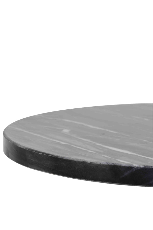 Side table 40x51 cm LOMELO marble black-antique bronze