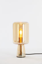Afbeelding in Gallery-weergave laden, Table lamp 16x32 cm LOTTA glass amber+gold
