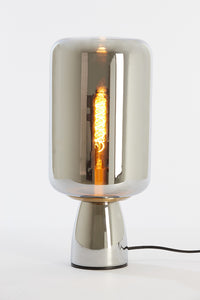 Table lamp 21x45 cm LOTTA smoked glass+gold
