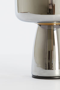 Table lamp 16x32 cm LOTTA smoked glass+gold
